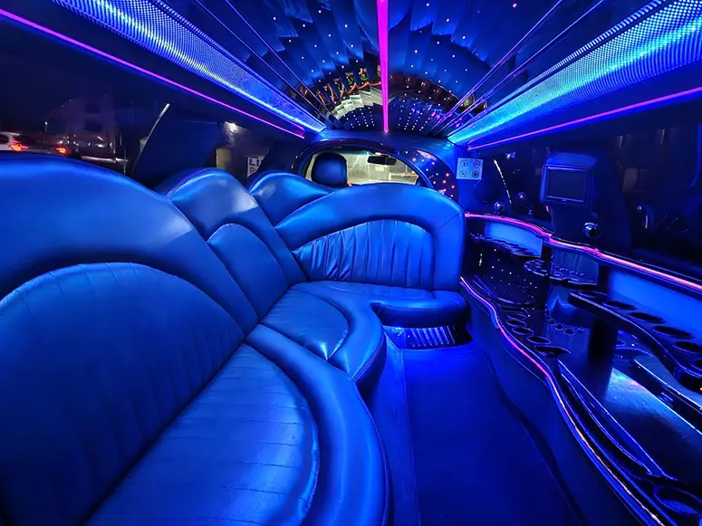 Airport limo bus, exterior view